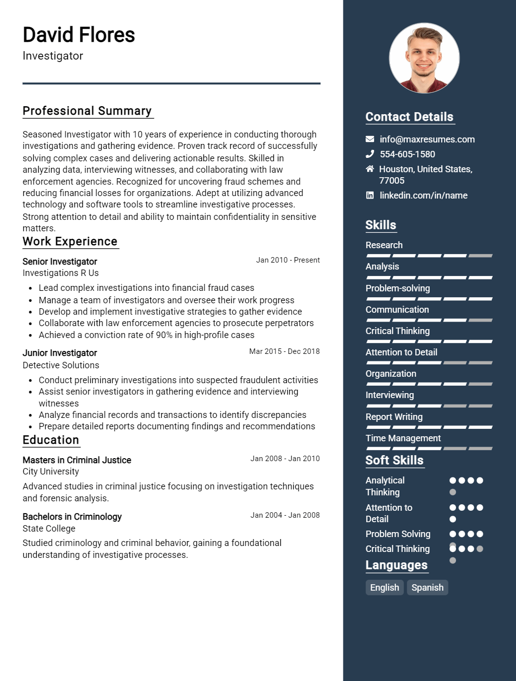 investigator-resume-sample