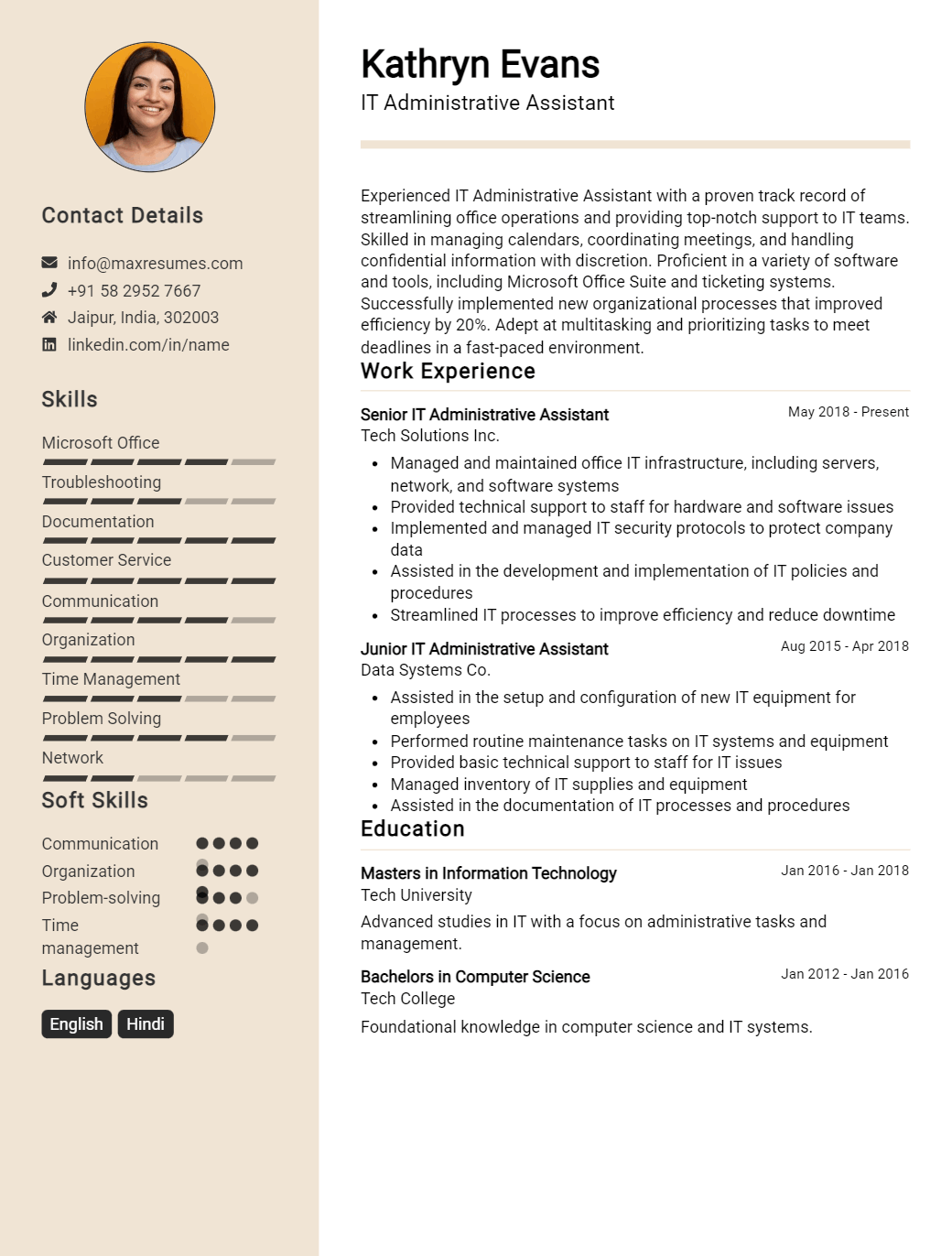 administrative-assistant-resume-sample