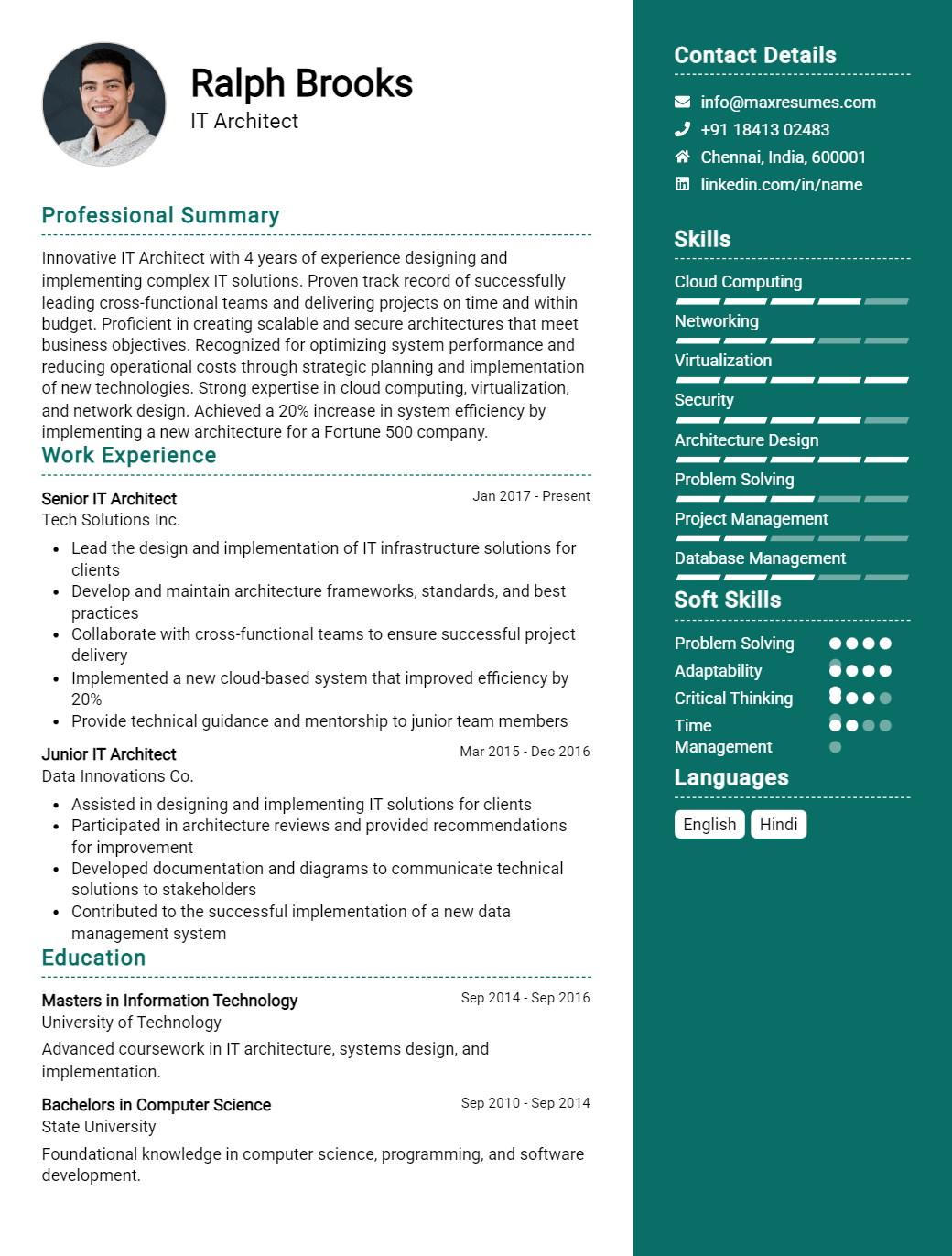 architect-resume-sample