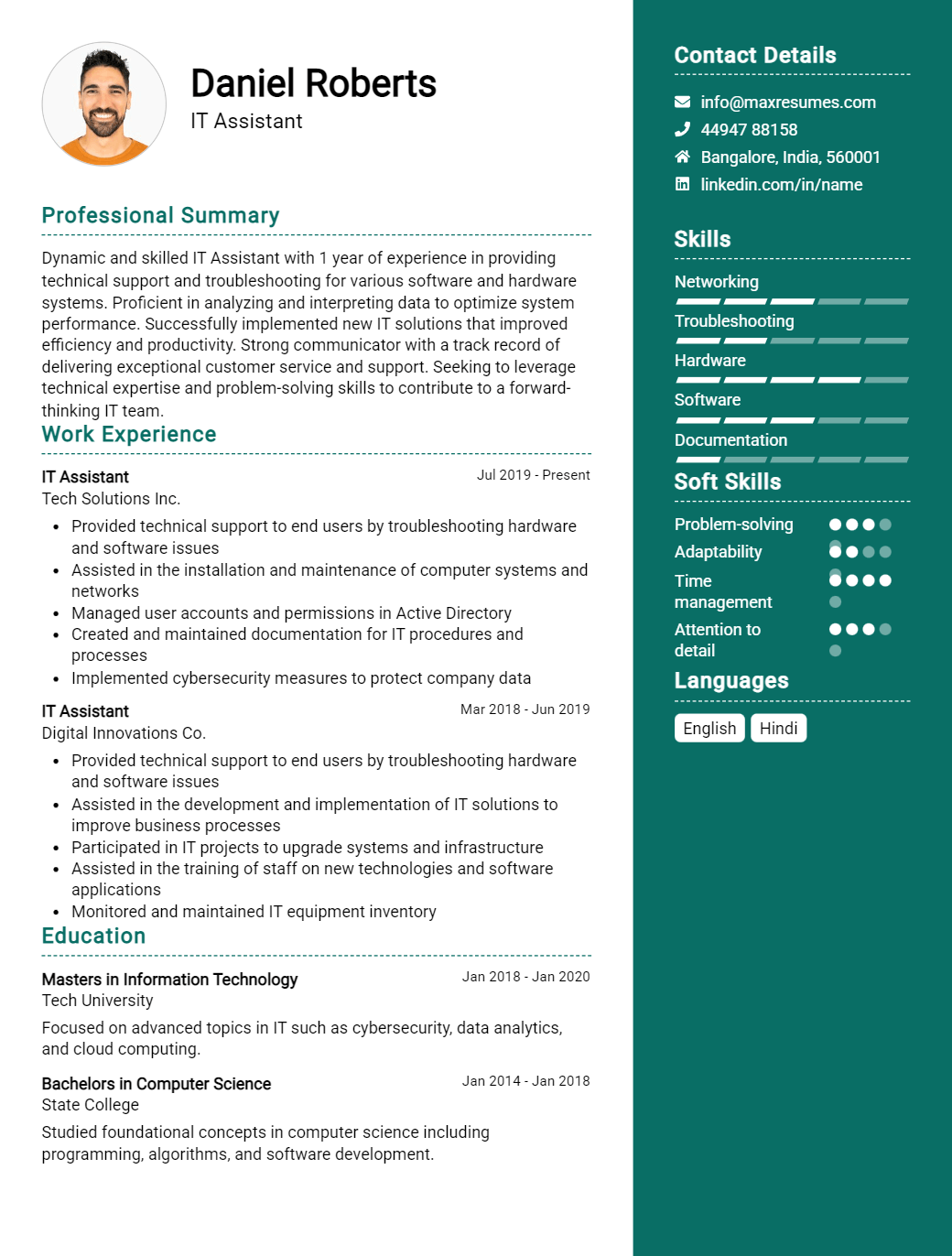 assistant-resume-sample