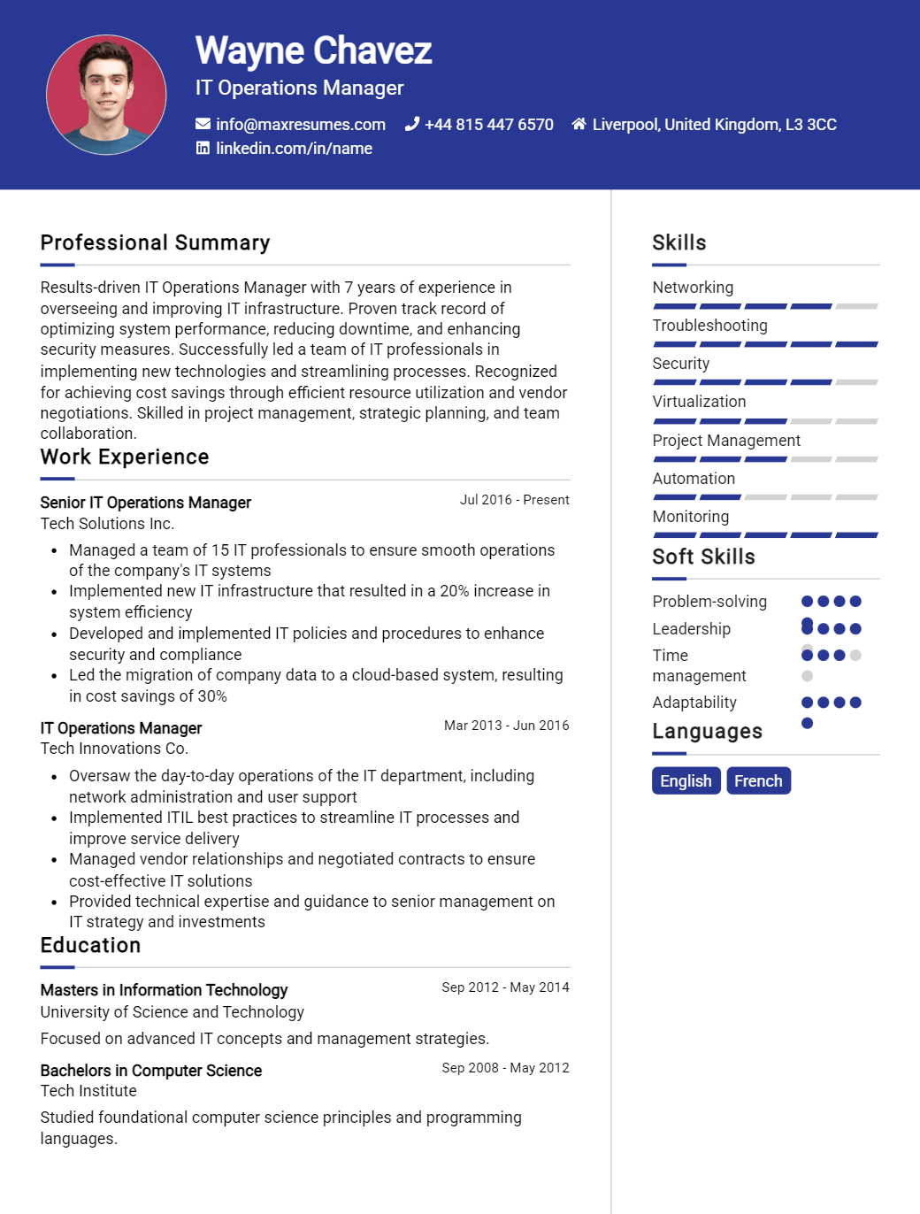 operations-manager-resume-sample