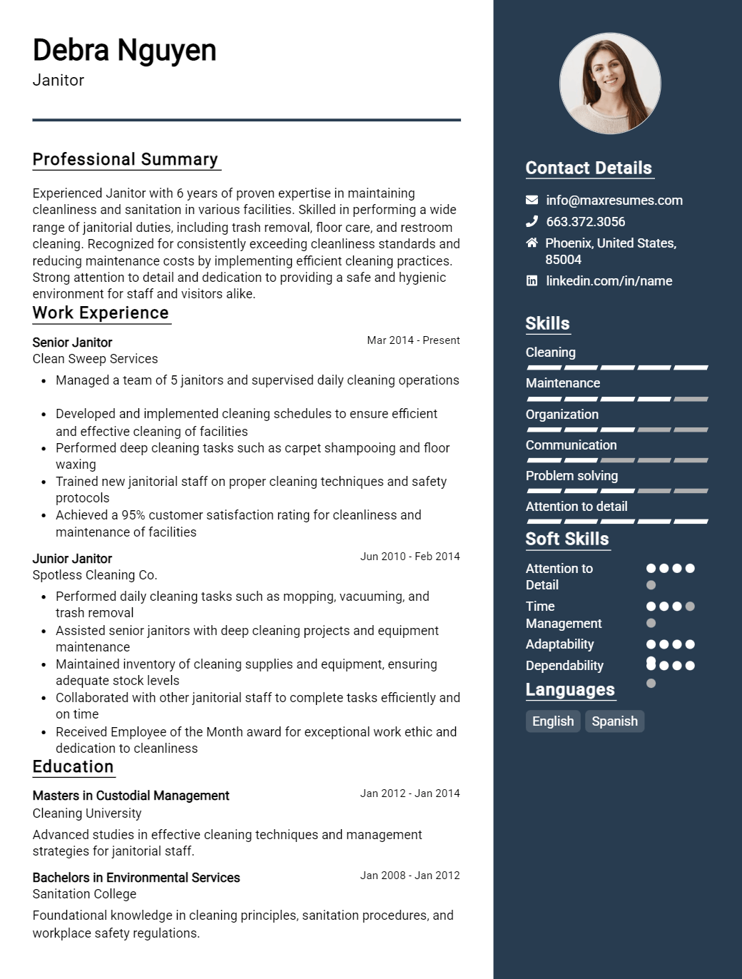 janitor-resume-sample