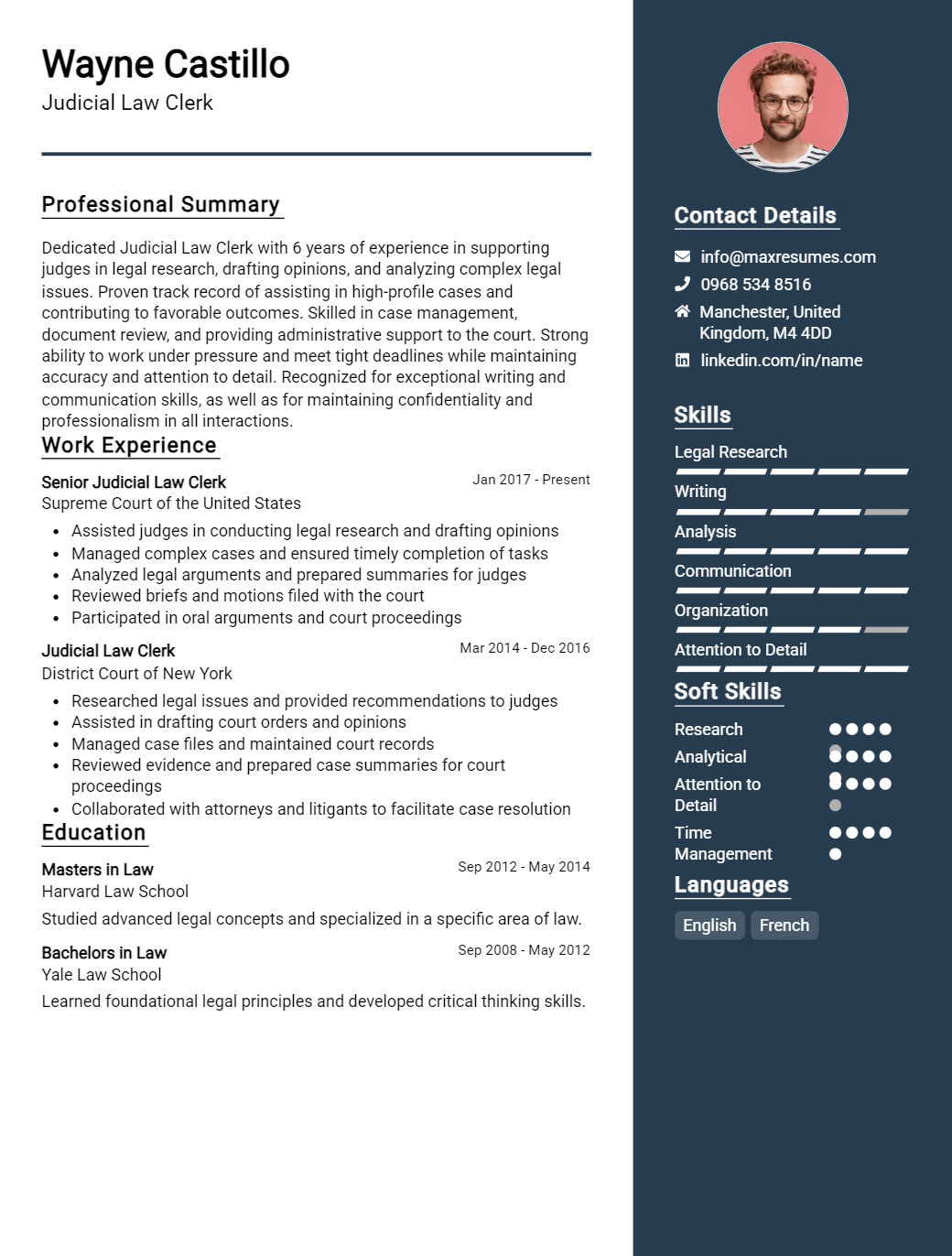 judicial-law-clerk-resume-sample