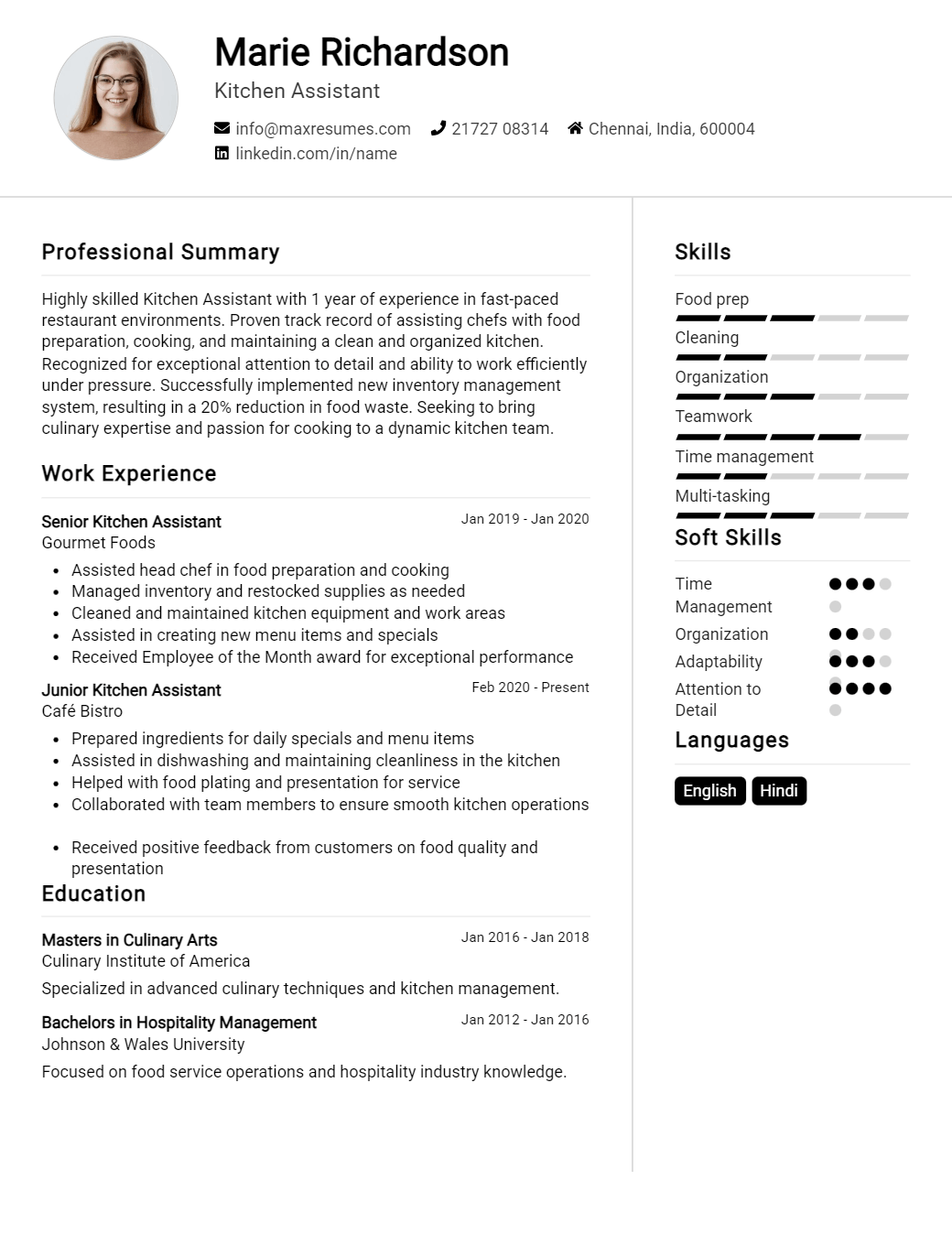 kitchen-assistant-resume-sample
