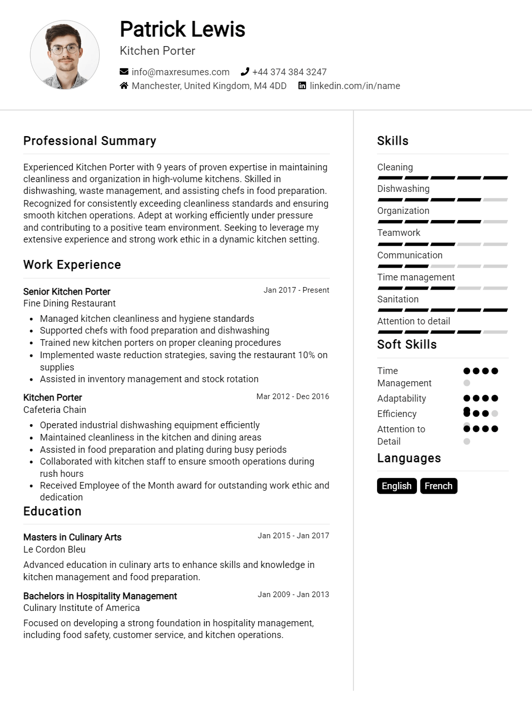 kitchen-porter-resume-sample