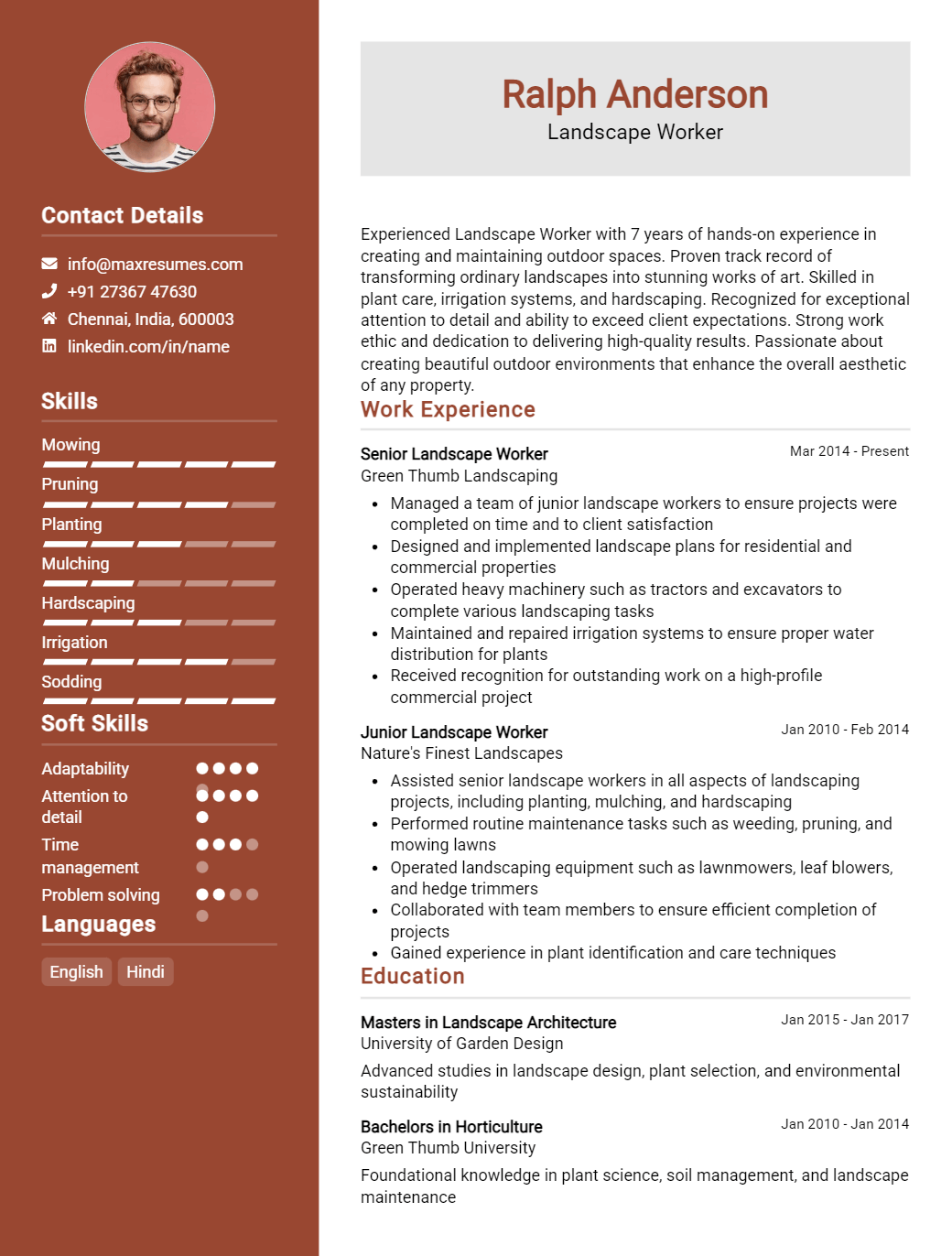 landscape-worker-resume-sample