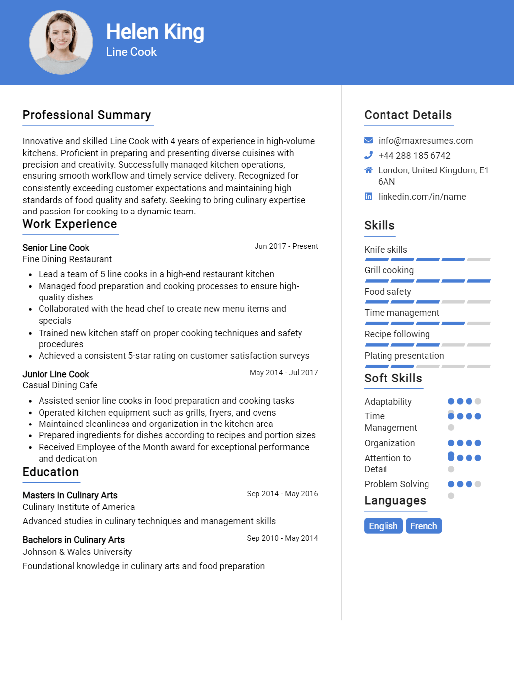 line-cook-resume-sample