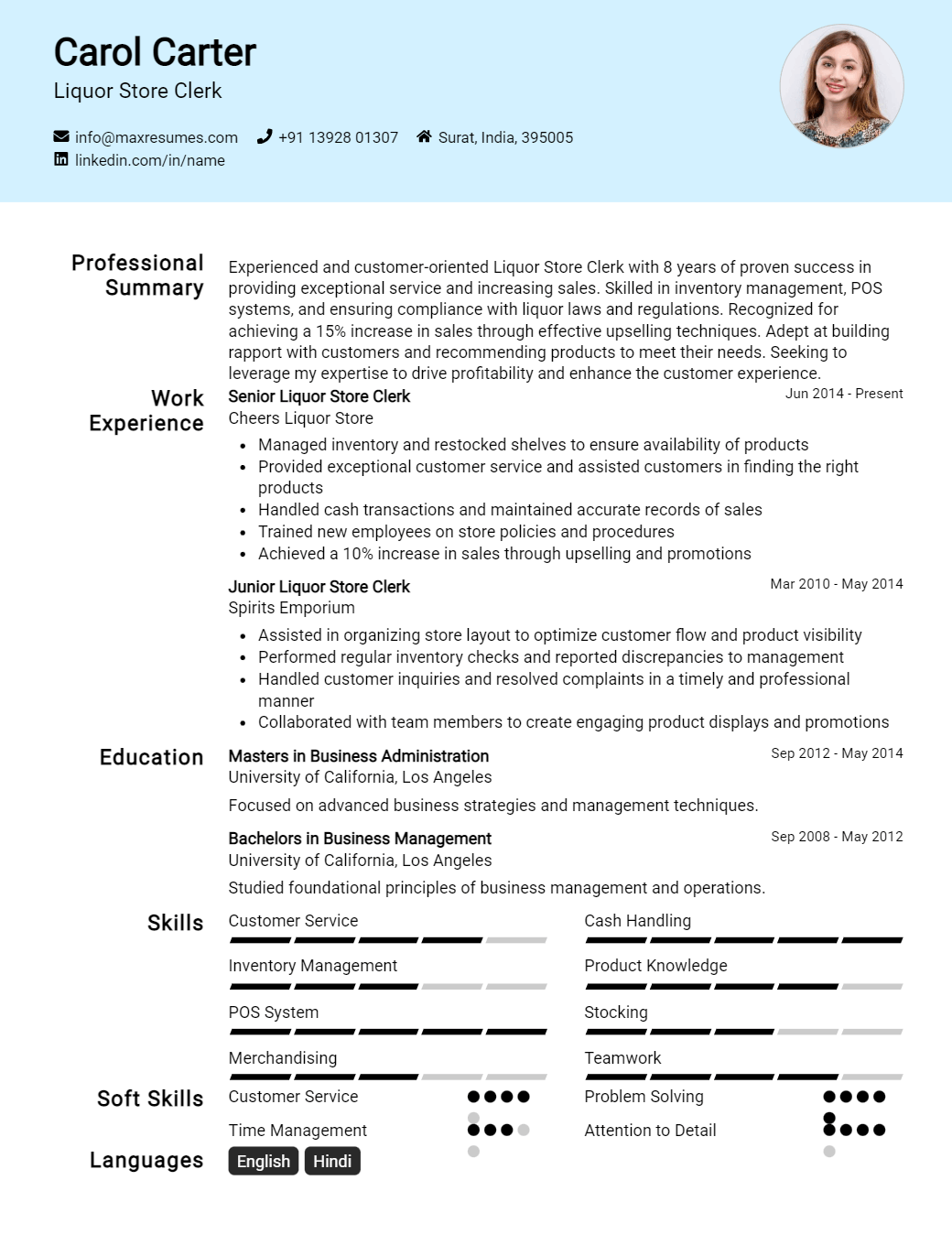 liquor-store-clerk-resume-sample