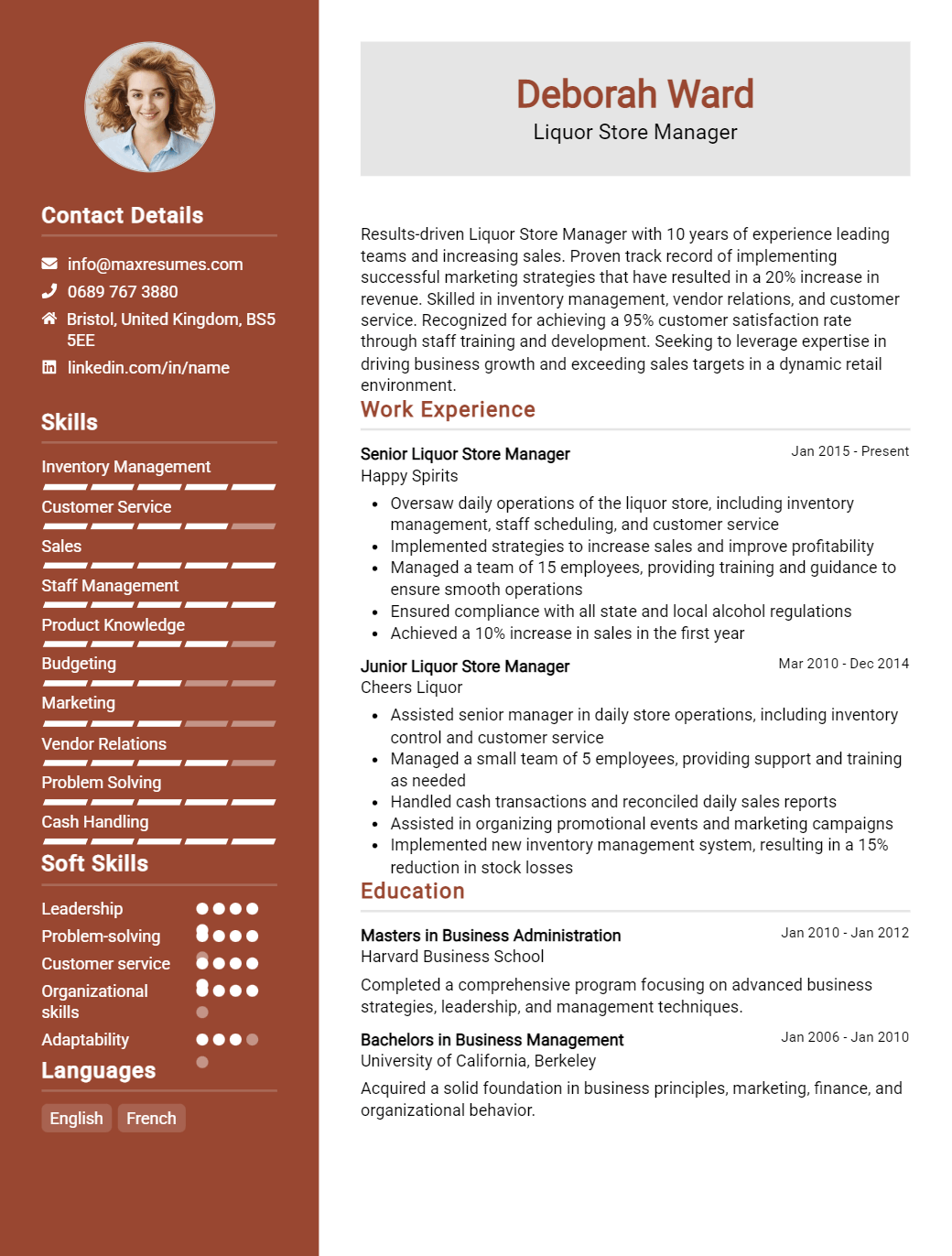 liquor-store-manager-resume-sample