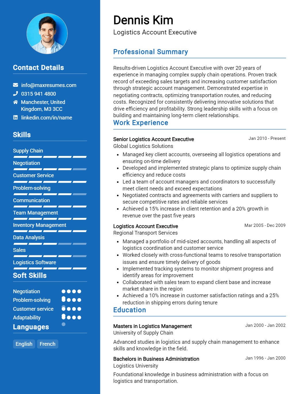 account-executive-resume-sample