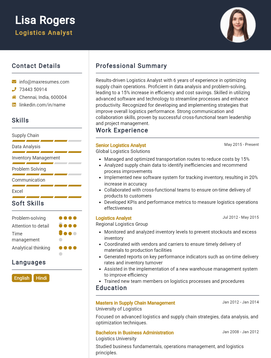 analyst-resume-sample