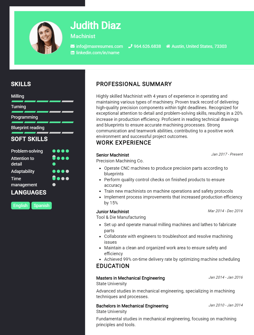 machinist-resume-sample
