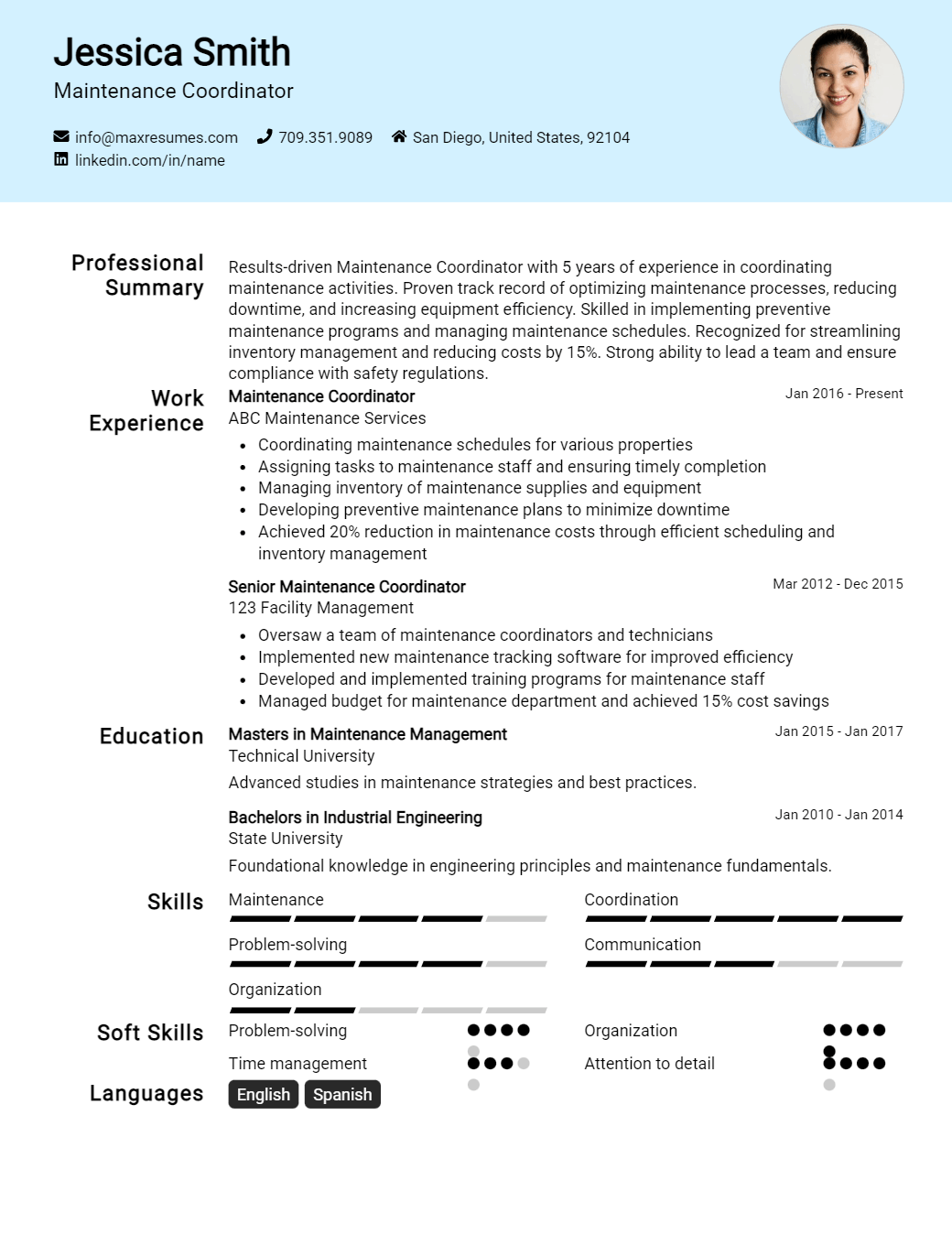 coordinator-resume-sample