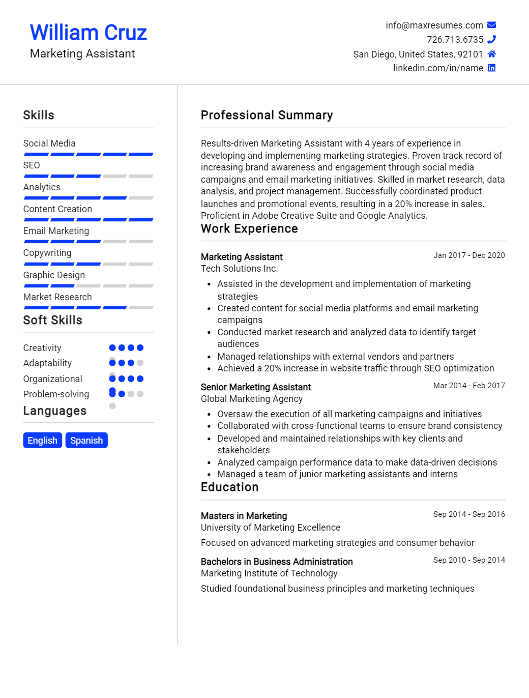 assistant-resume-sample