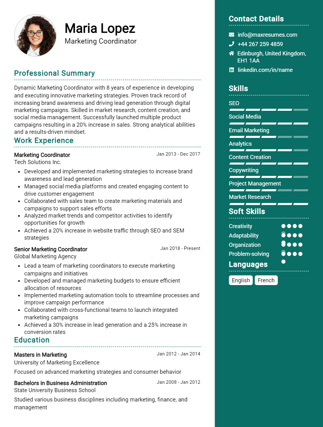 coordinator-resume-sample