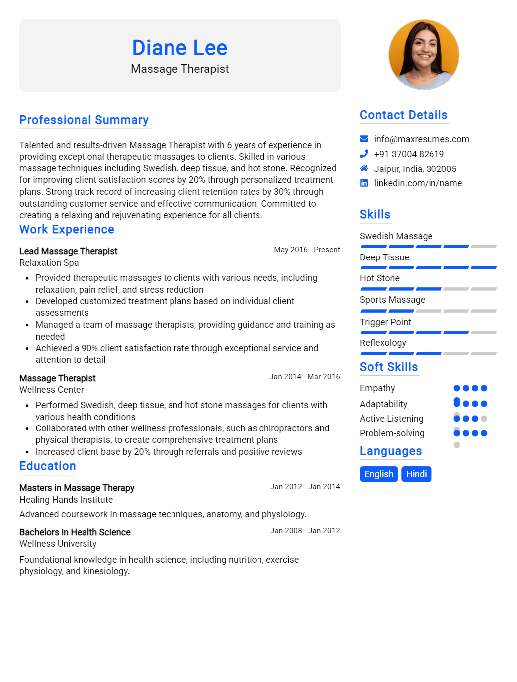 massage-therapist-resume-sample