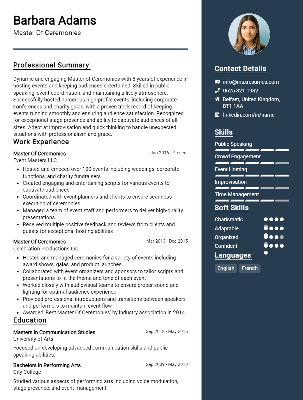 master-of-ceremonies-resume-sample