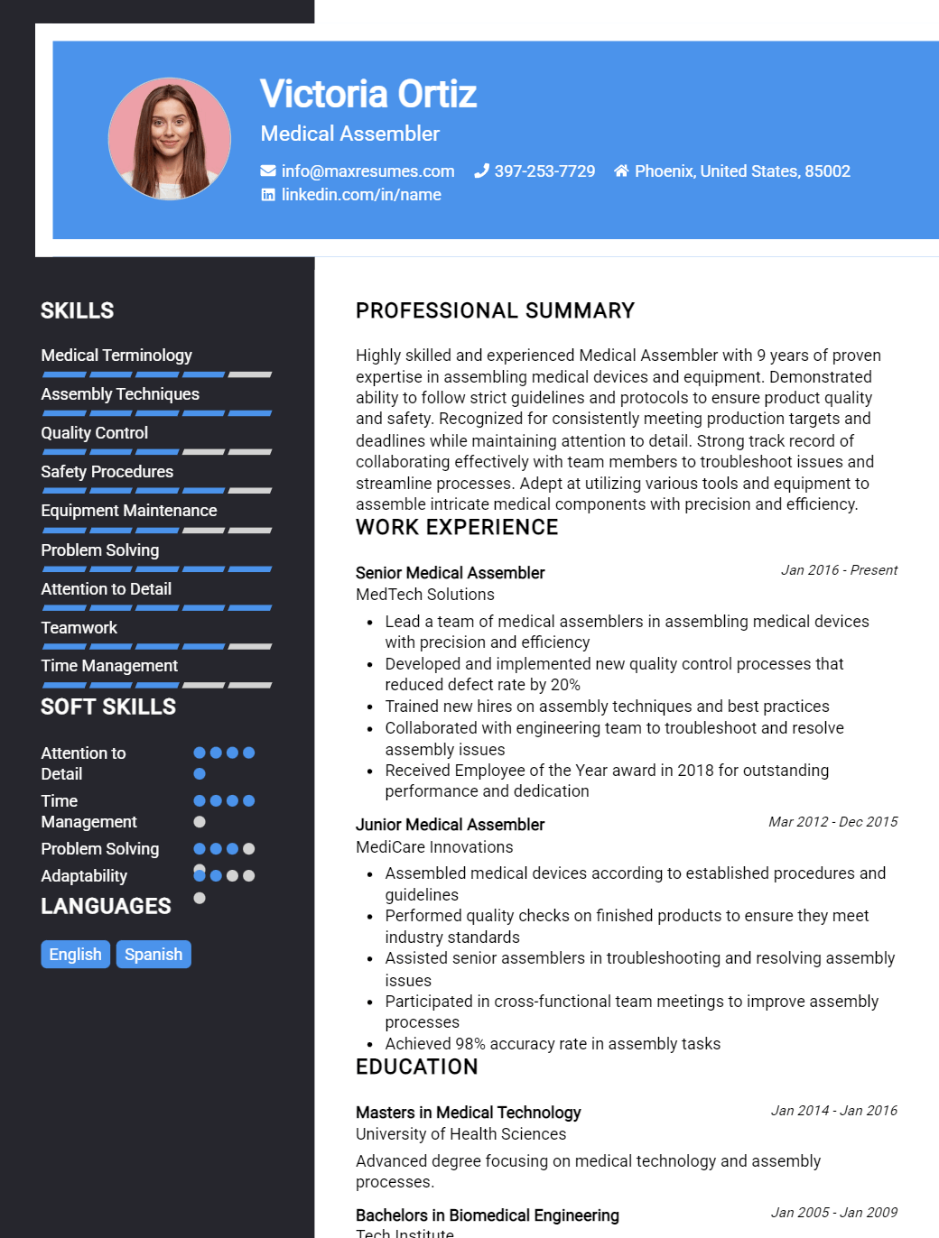 assembler-resume-sample