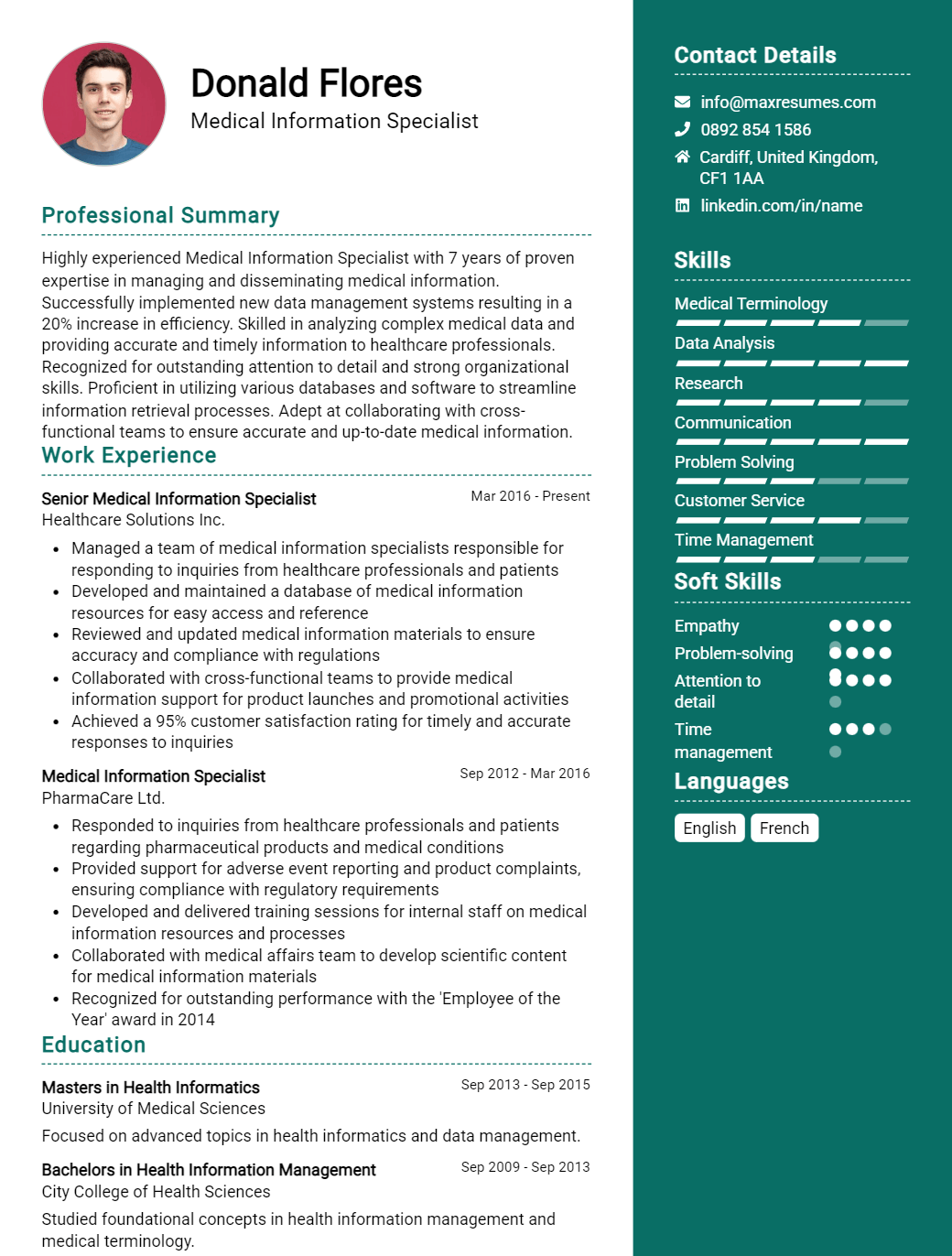 information-specialist-resume-sample