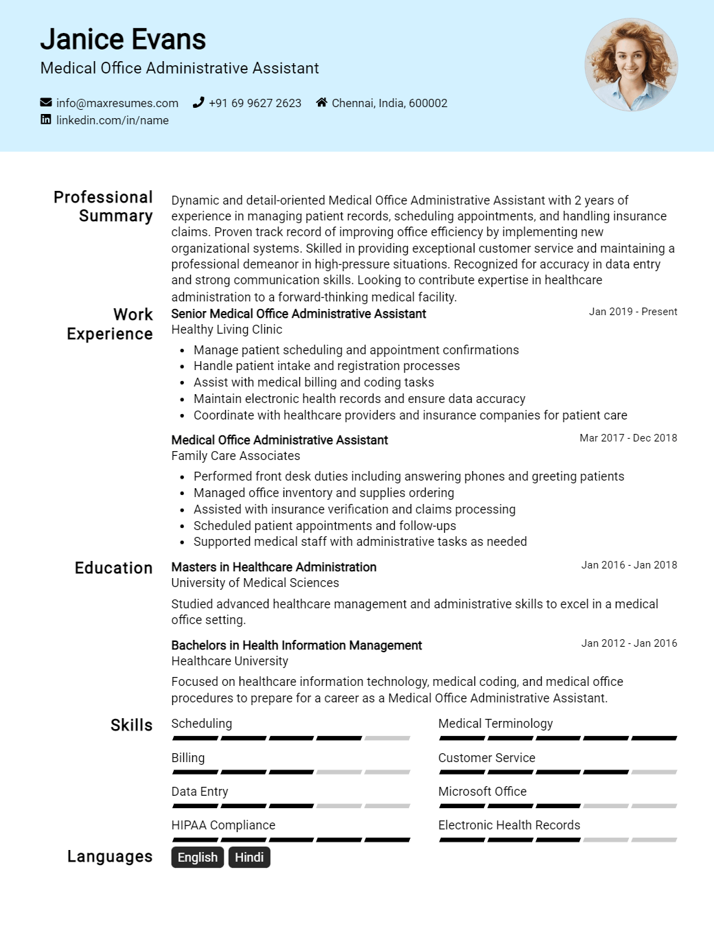 office-administrative-assistant-resume-sample