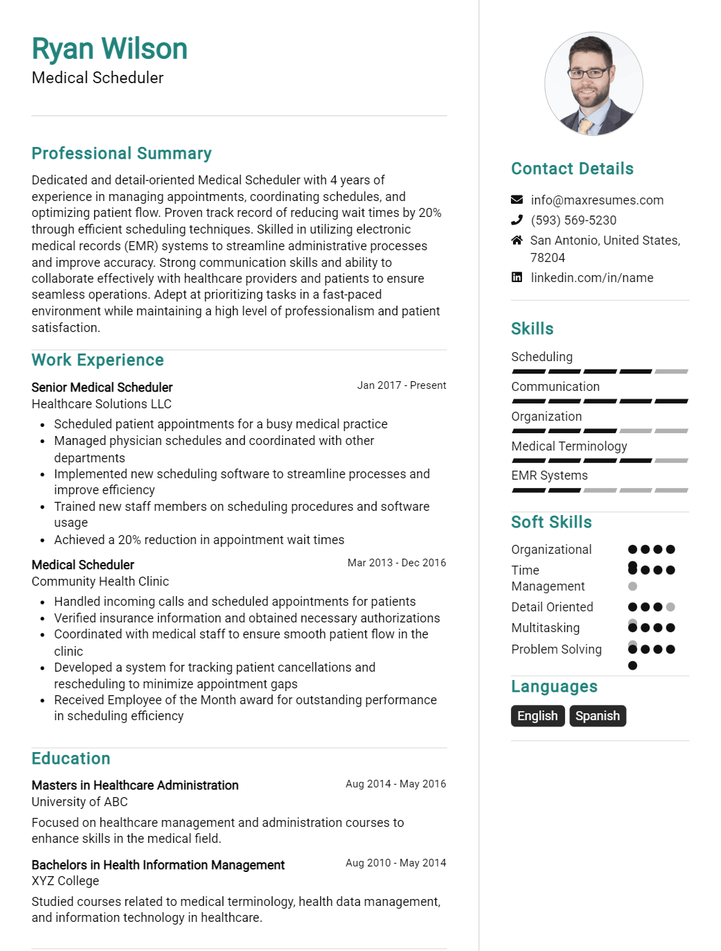 scheduler-resume-sample