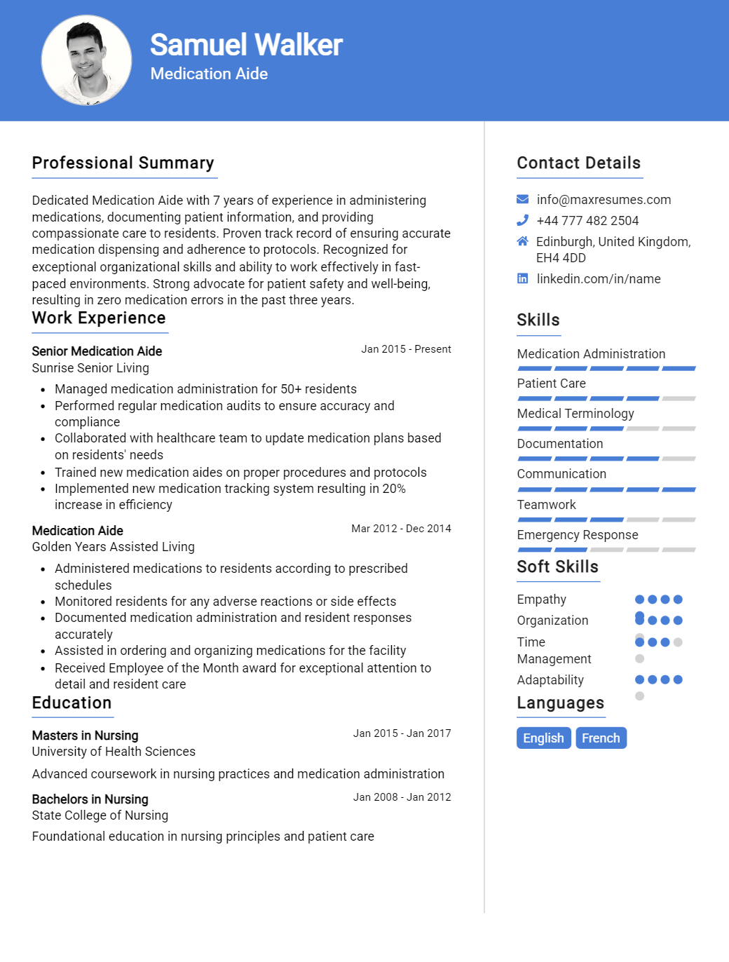 medication-aide-resume-sample