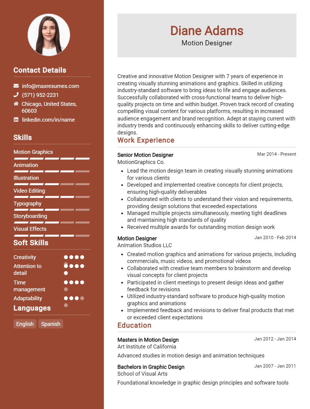 motion-designer-resume-sample
