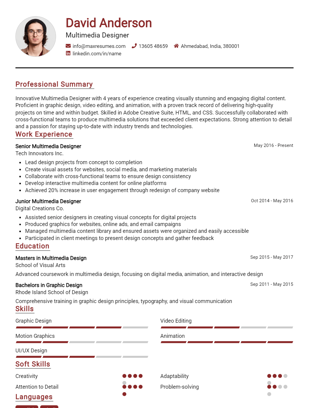 multimedia-designer-resume-sample