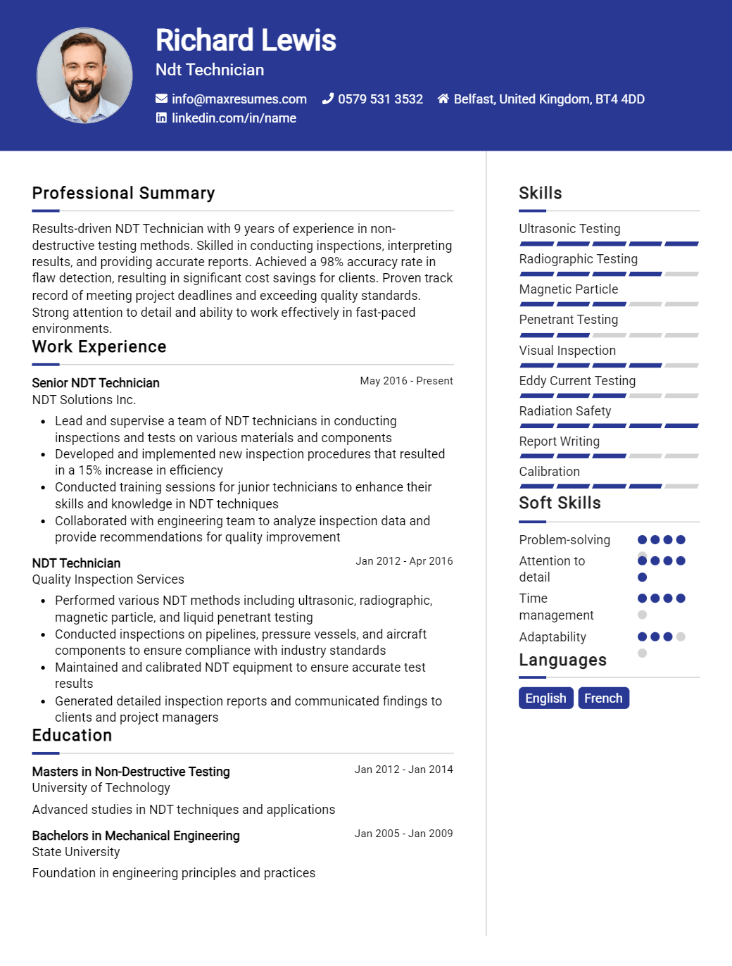 ndt-technician-resume-sample