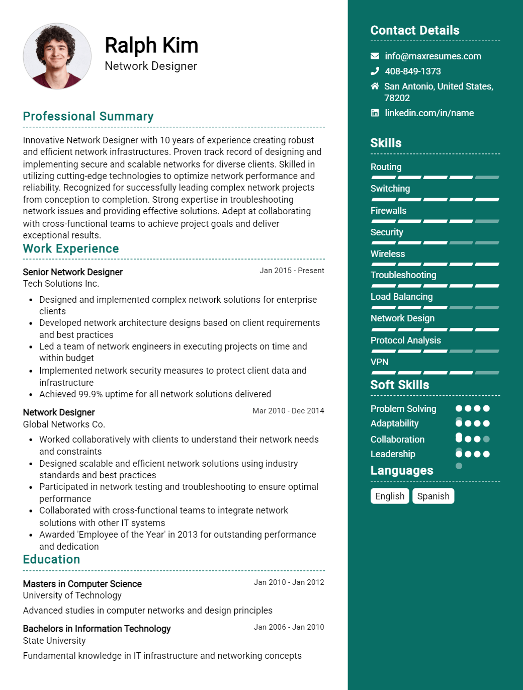 network-designer-resume-sample