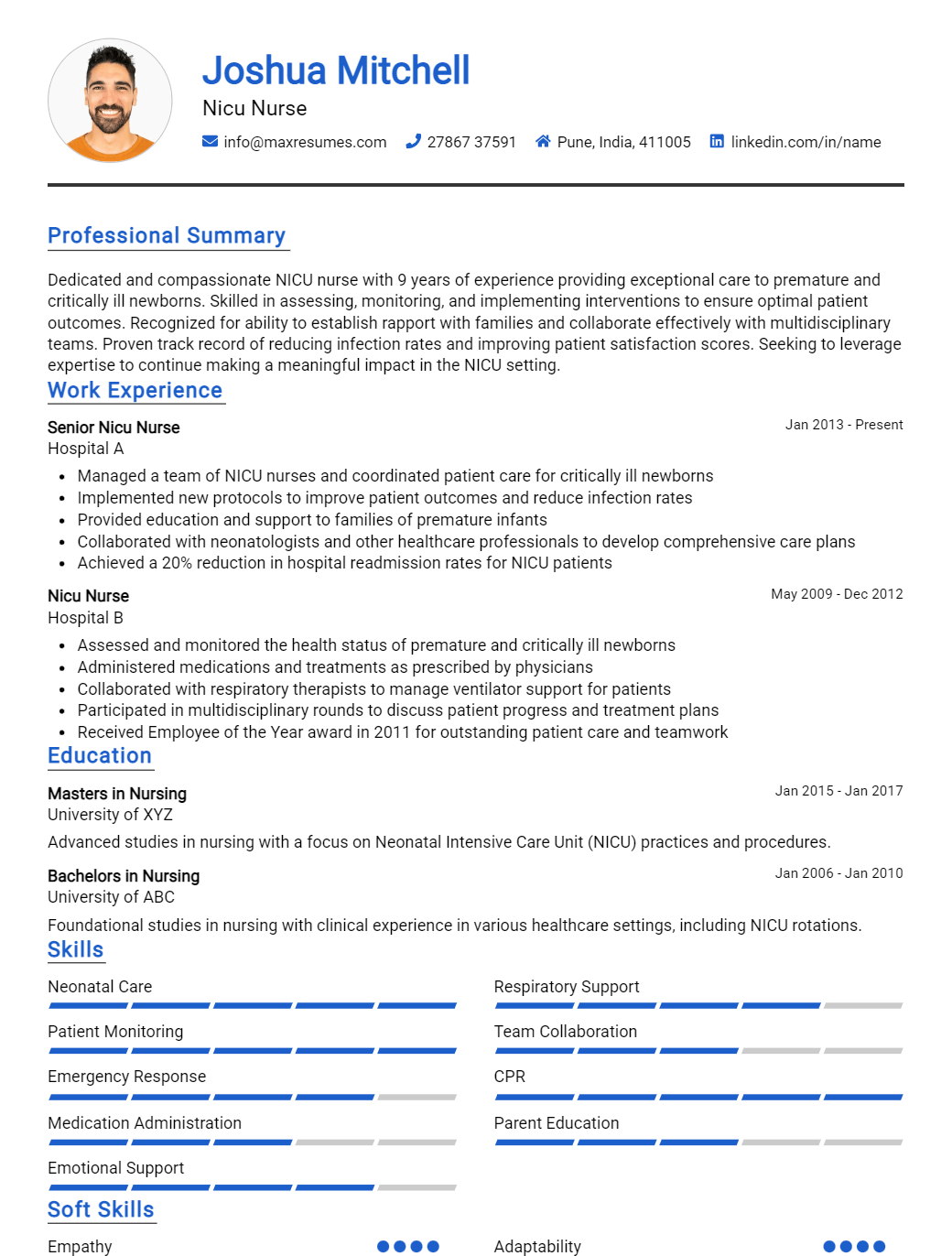 nicu-nurse-resume-sample