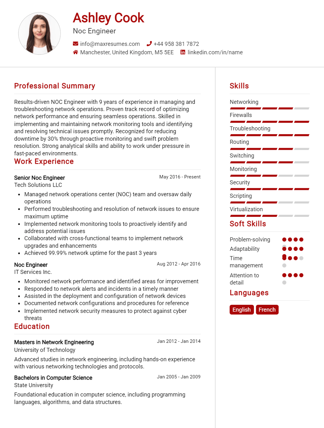 noc-engineer-resume-sample