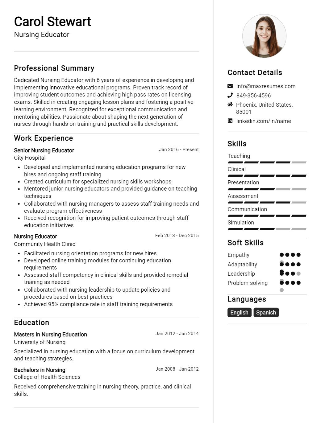 educator-resume-sample