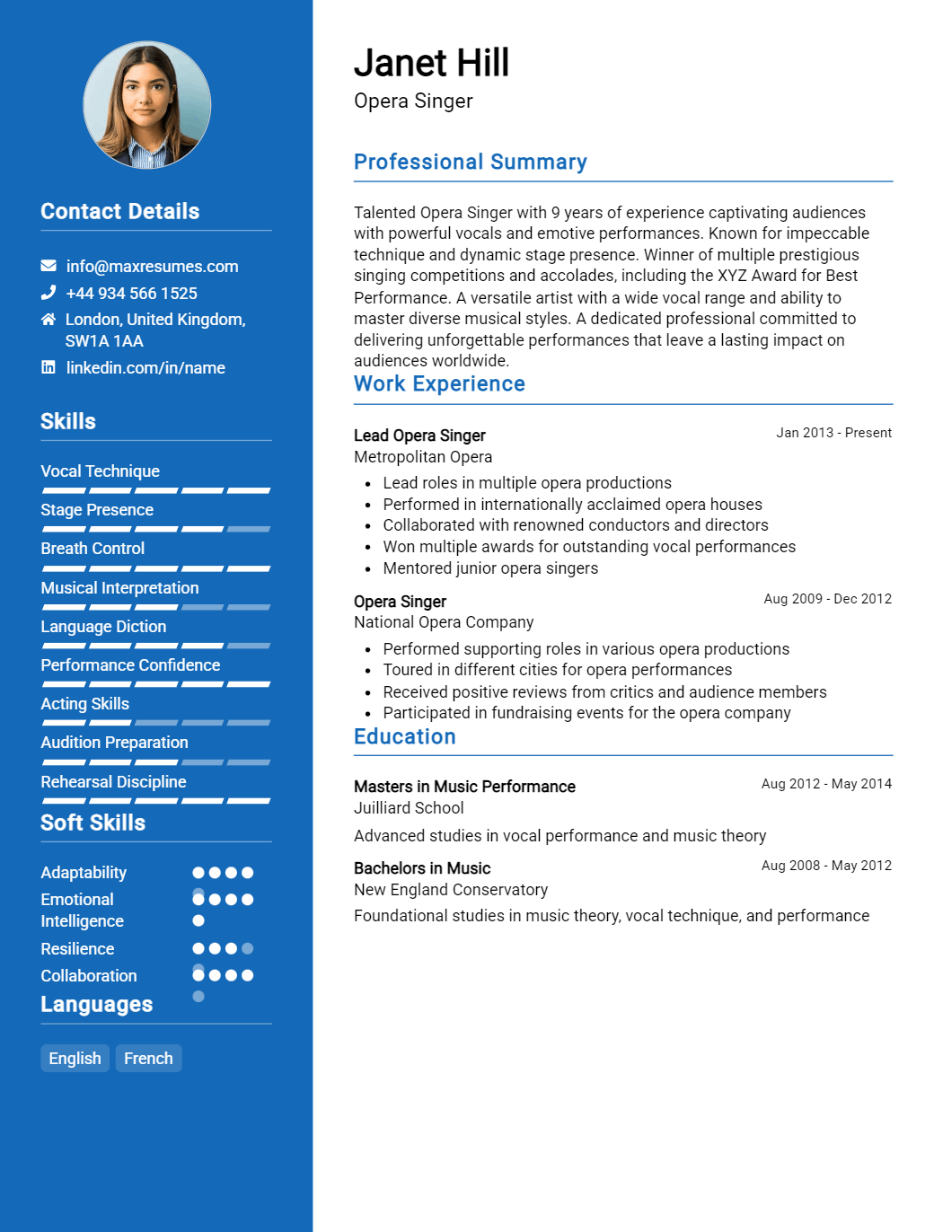 opera-singer-resume-sample