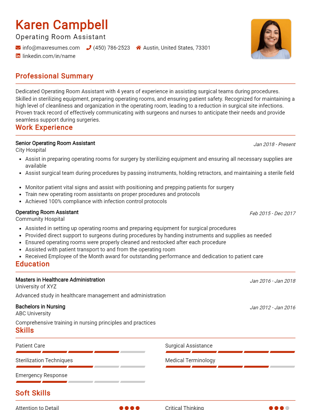 operating-room-assistant-resume-sample
