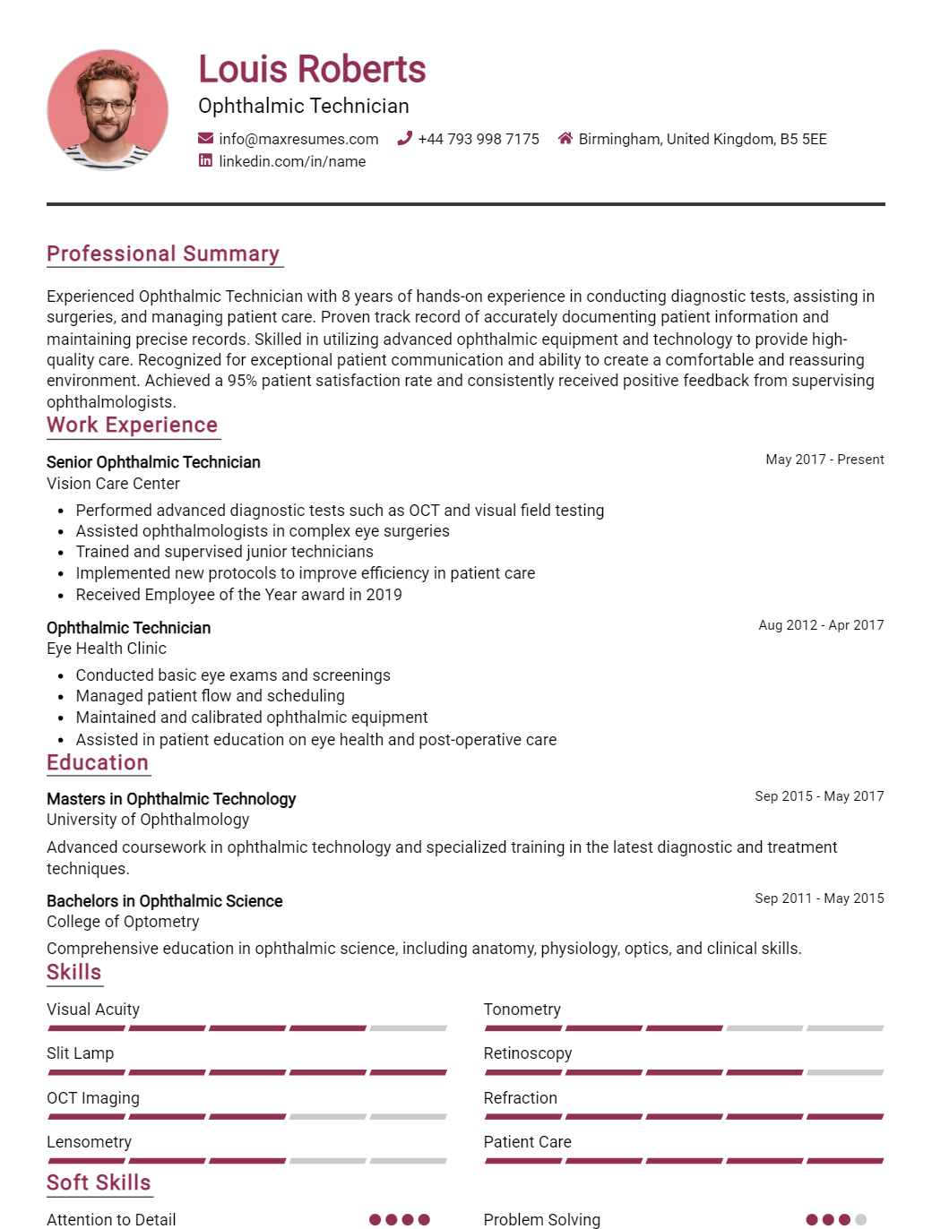 ophthalmic-technician-resume-sample