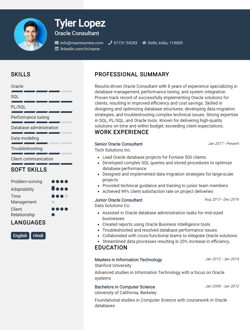 oracle-consultant-resume-sample