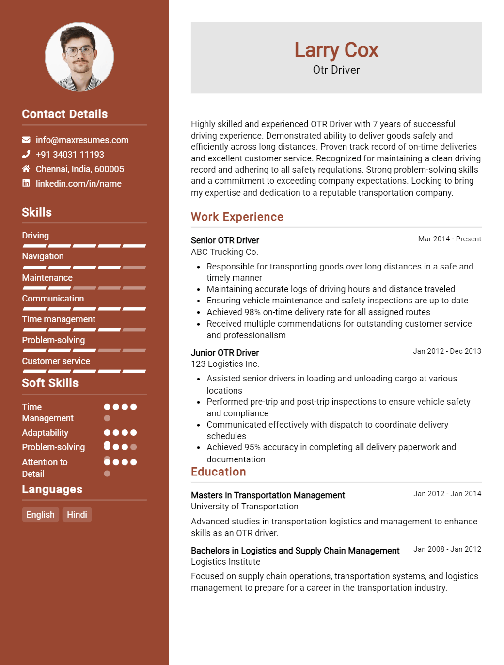 otr-driver-resume-sample