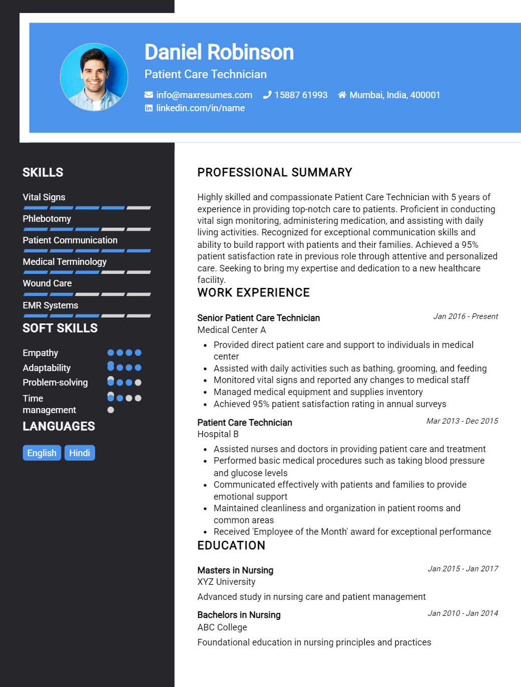 patient-care-technician-resume-sample