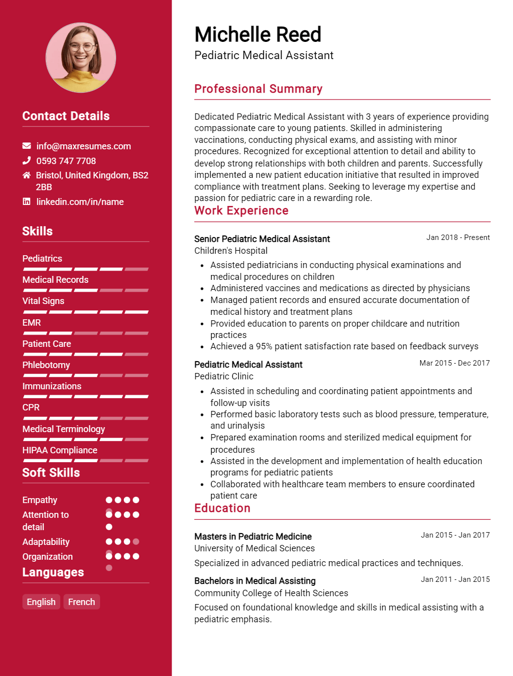 pediatric-medical-assistant-resume-sample