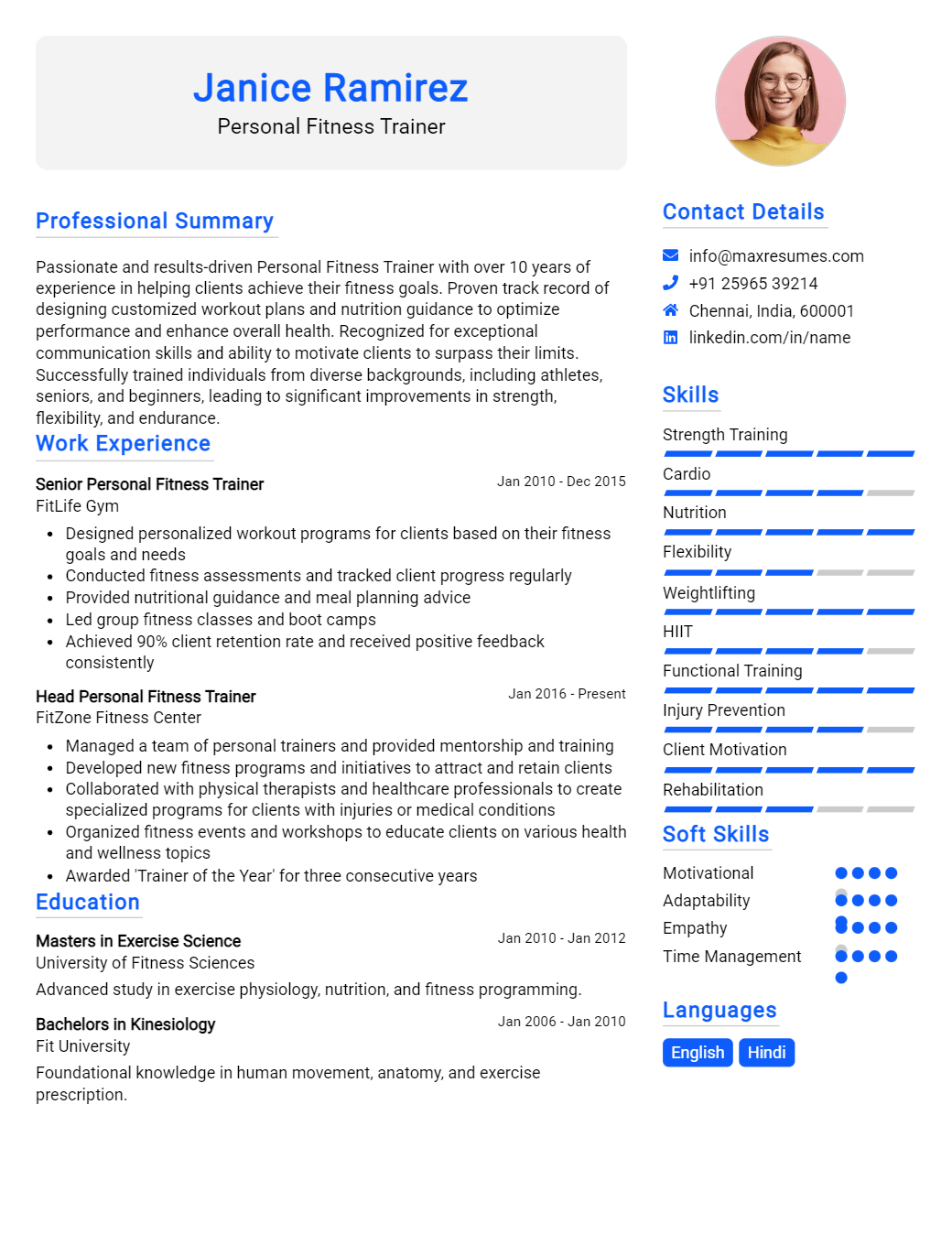 personal-fitness-trainer-resume-sample