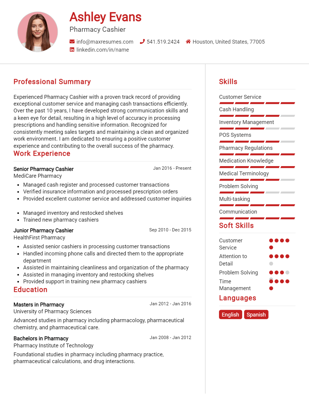 pharmacy-cashier-resume-sample