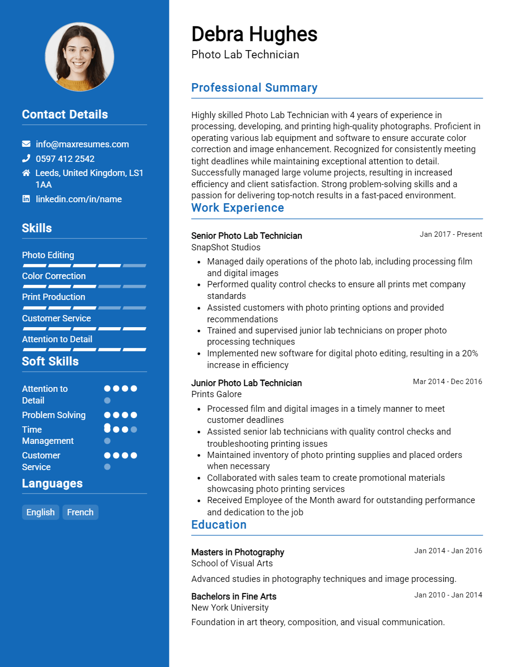 photo-lab-technician-resume-sample