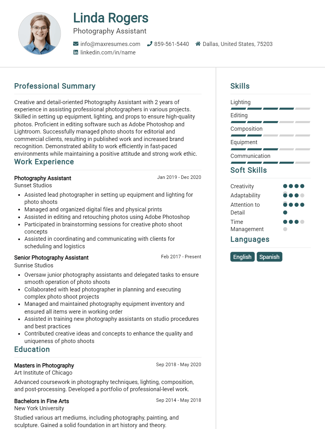 assistant-resume-sample