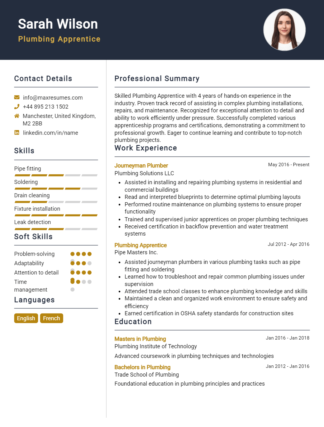 plumbing-apprentice-resume-sample