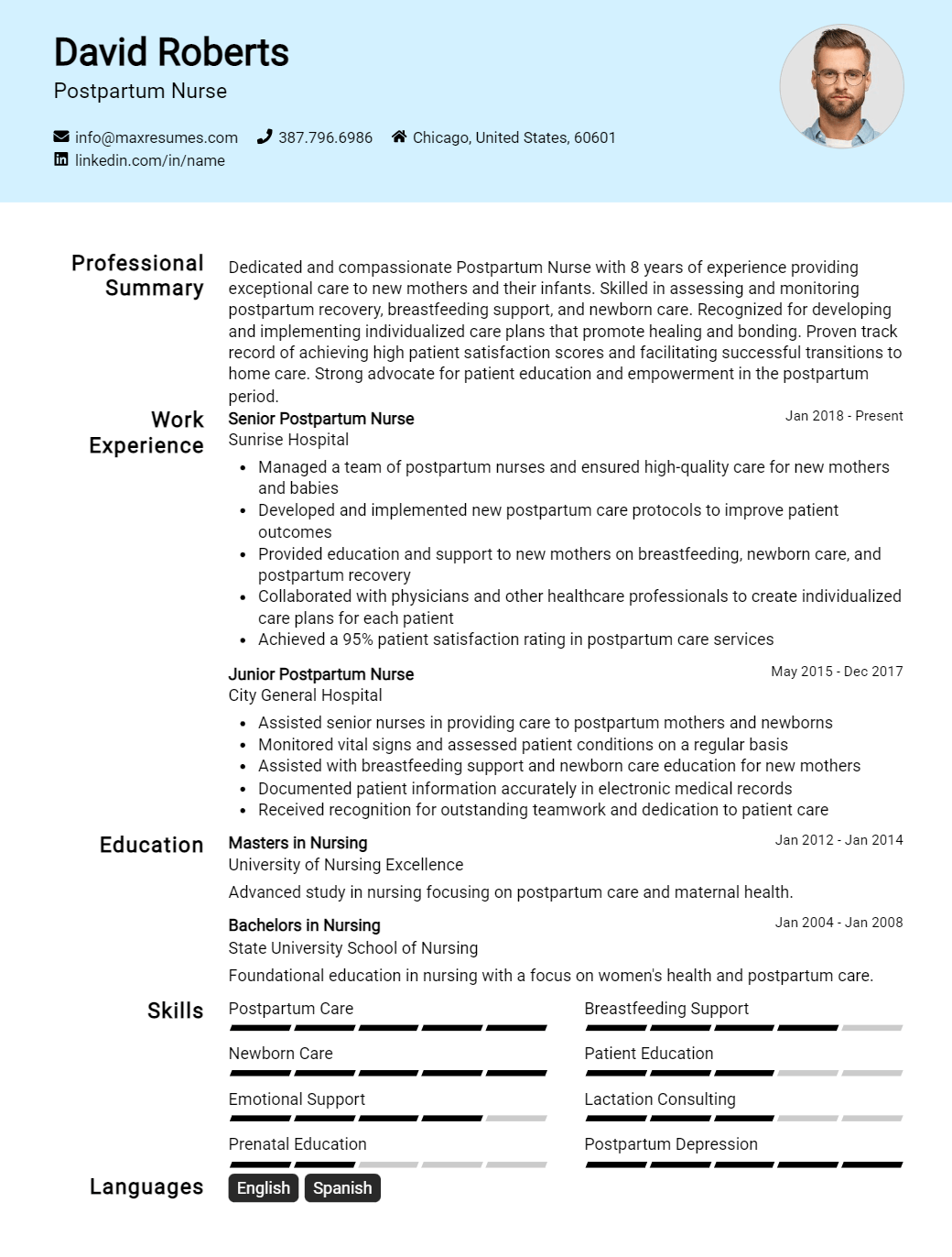postpartum-nurse-resume-sample