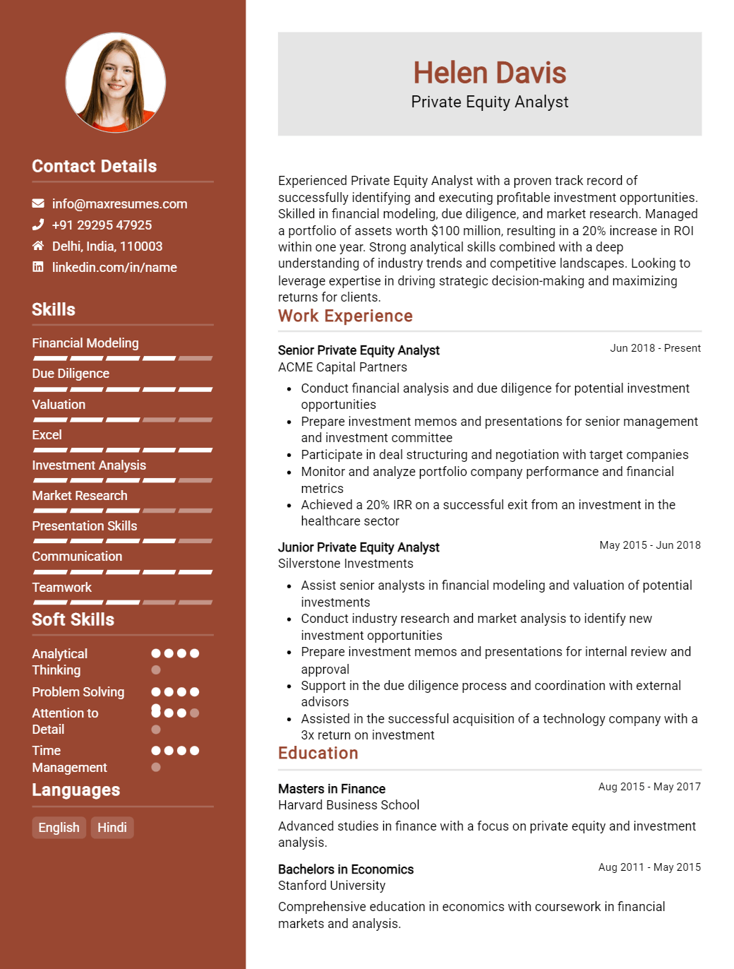 private-equity-analyst-resume-sample