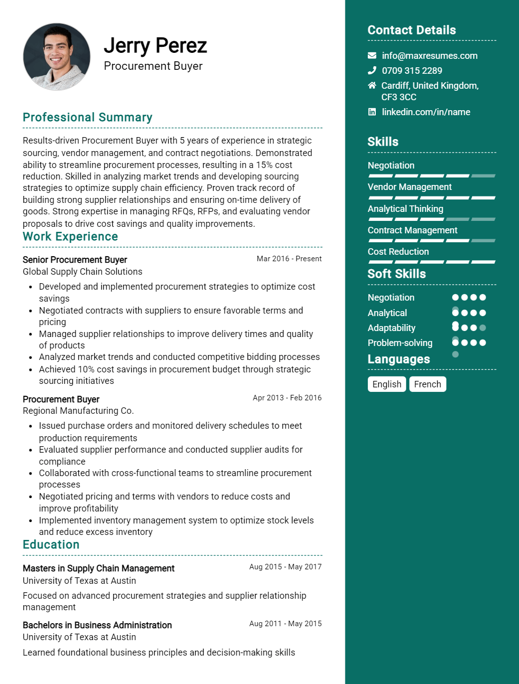 procurement-buyer-resume-sample