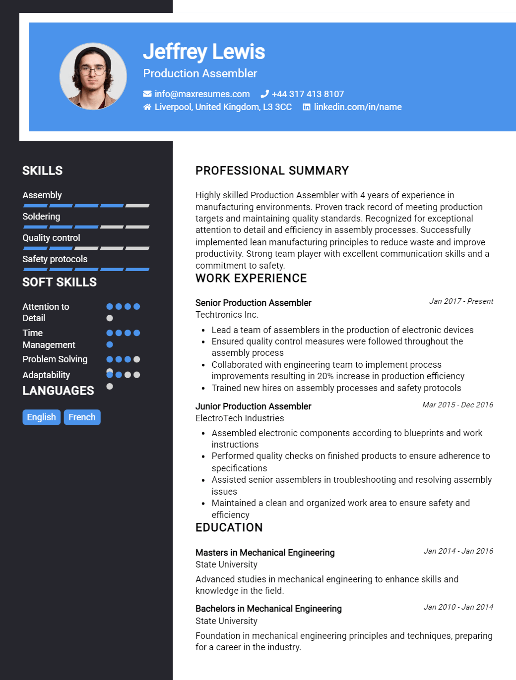 assembler-resume-sample