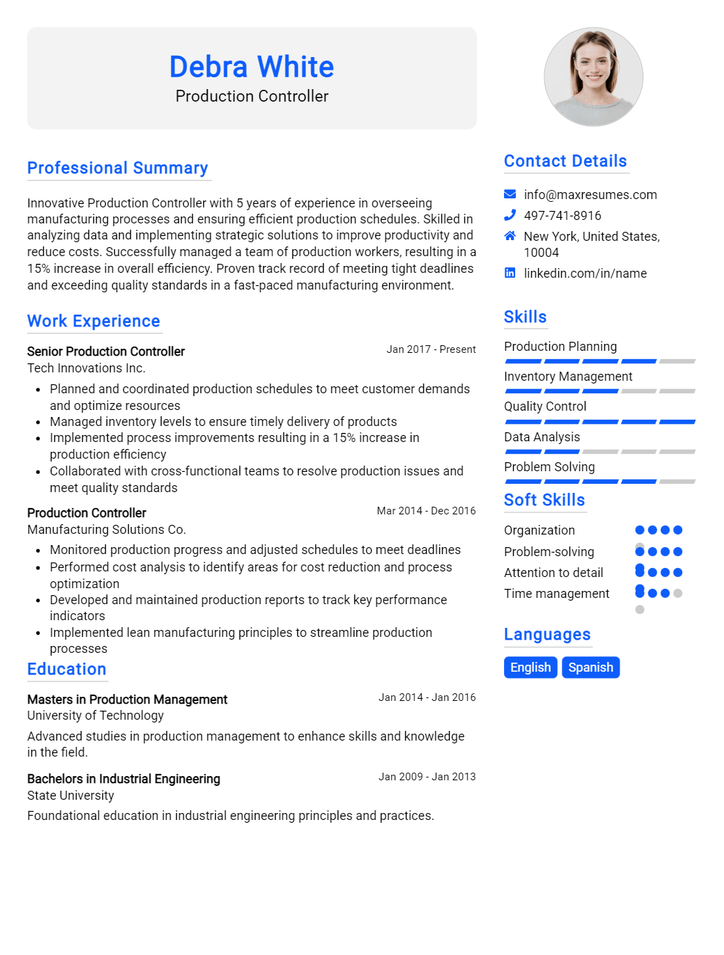 controller-resume-sample